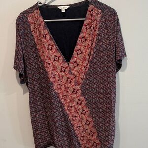 Tagged xl best for l lucky Brand Multicolor V-Neck Top